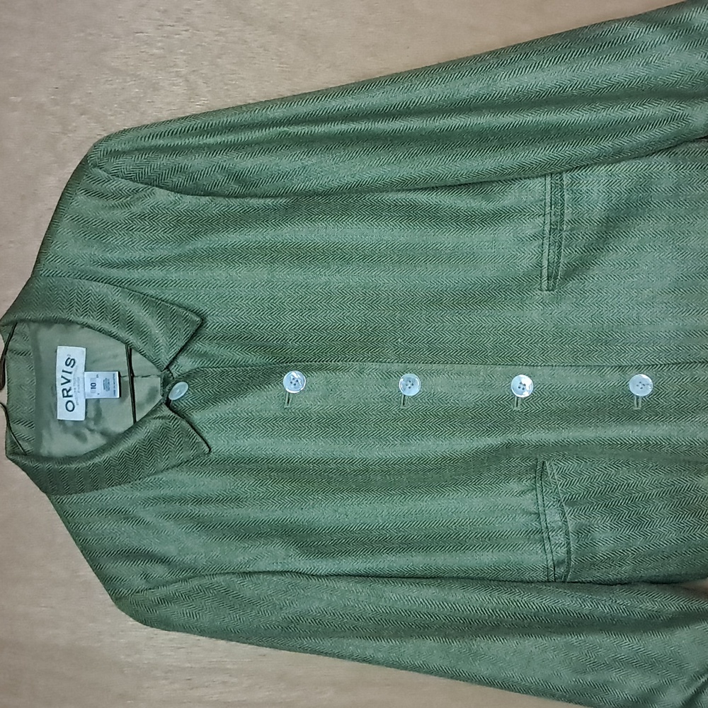 ✨️MAKE AN OFFER✨️Orvis‎ Gree Cropped Blazer Size 10